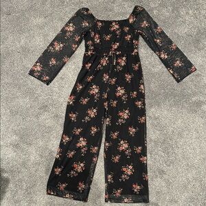 Three Pink Hearts Girls Jumpsuit